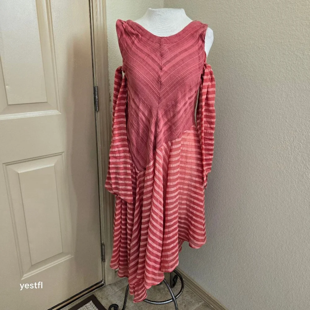 Free People Love It Side Tie Midi Dress size S